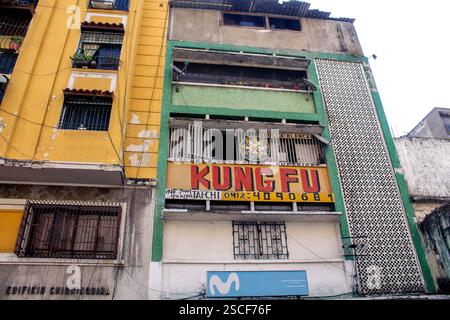 März 2024. Caracas, Venezuela. Kung Fu Schule im Stadtzentrum Stockfoto