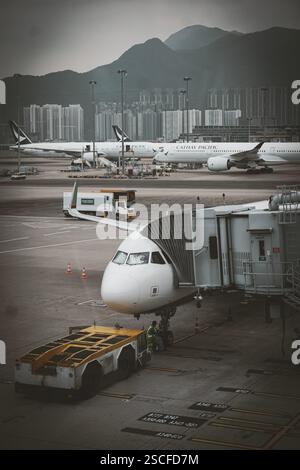 Hong Kong International Airport Cebu Pacific Hong Kong Landschaft Stockfoto