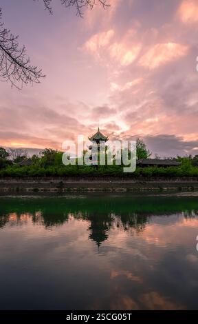 Chongli Pavillon, Wangjiang Tower Park, Chengdu, Sichuan, China Stockfoto