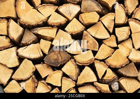 Kaminholzwand Textur Hintergrundtapete Design Desktop Stockfoto