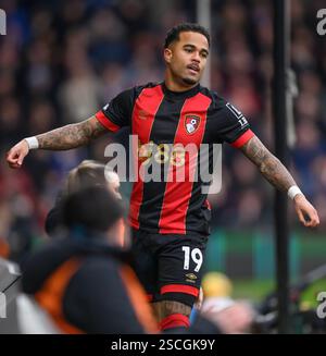 Bournemouth, Großbritannien. Februar 2025. AFC Bournemouth gegen Liverpool - Premier League - Vitality Stadium. Justin Kluivert, AFC Bournemouth. Bildnachweis: Mark Pain / Alamy Live News Stockfoto