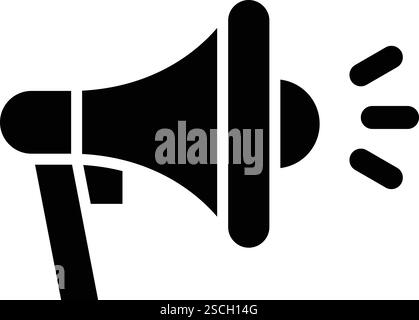 Megaphon-Vektor-Symbol Design-Illustration Stock Vektor