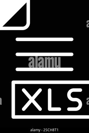 XLS Vector Symbol Design Illustration Stock Vektor