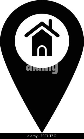 Heimatort Vektor-Symbol Design-Illustration Stock Vektor