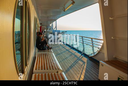 Mariehamn. August 2009. Schwedische Fähre Siija Symphony von Stockholm auf dem Weg von Helsinki zu den Åland-Inseln Stockfoto