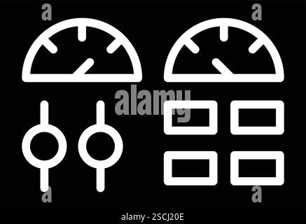 Bedienfeld Vektorsymbol Design-Illustration Stock Vektor