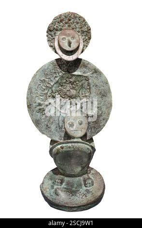 MAX ERNST, (1891-1976) Titel: Apaisment, Appeasement. Bronze mit grüner Patina, 1961 , Stockfoto