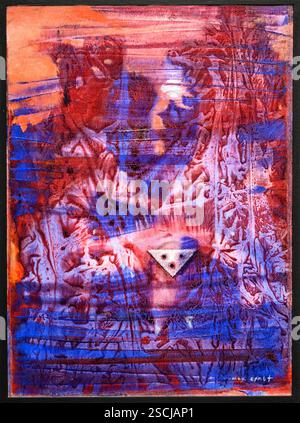 MAX ERNST, (1891-1976) Titel: Reflets, Reflections, Oil on Canvas, 1959 Stockfoto