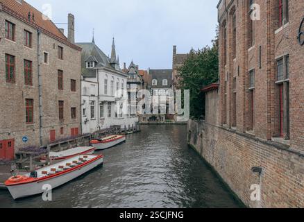 Foto der Altstadt von brügge, Belgien. Aufgenommen am 9. oktober 2024. Stockfoto