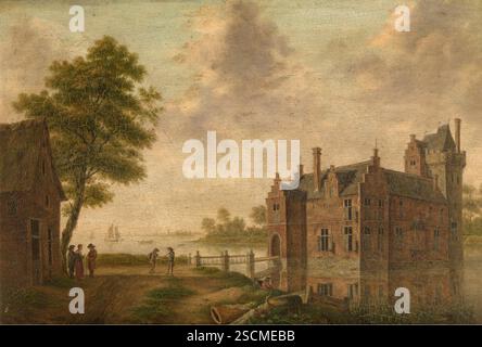 Ein Schloss, um 1770-1810. Stockfoto