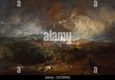 Die fünfte Pest von Ägypten, 1800. Stockfoto