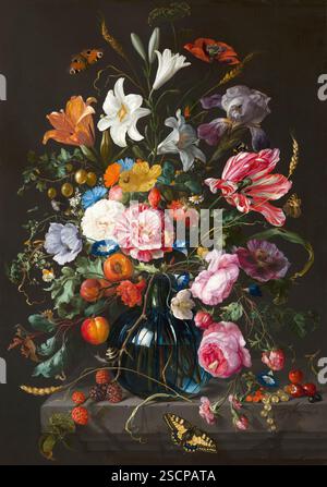 Vase mit Blumen. Stockfoto