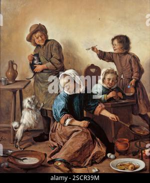 Die Kindermahlzeit, c1665. Stockfoto