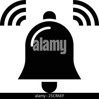 Glockenvektor-Symbol Design-Illustration Stock Vektor