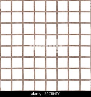 Nahtloses Karomuster Mit Aquarellmuster Stockfoto