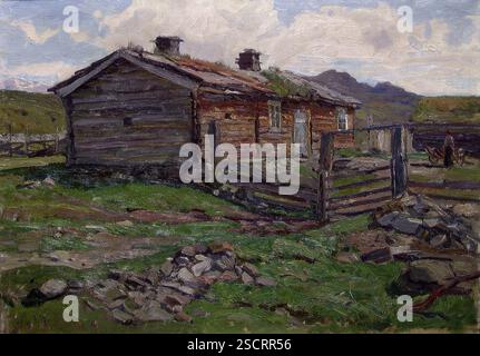 Mountain Farm, unbekanntes Datum. Stockfoto