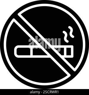 No Rauchen Vector Icon Design Illustration Stock Vektor