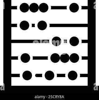 Abacus Vector Icon Design Illustration Stock Vektor