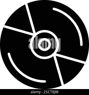Cd-Vektor-Symbol Design-Illustration Stock Vektor