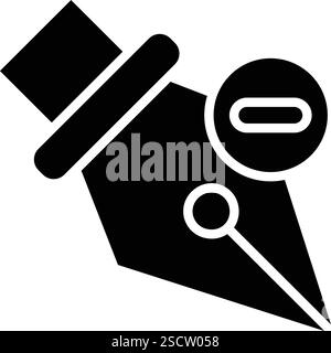 Verankerungssymbol löschen Konstruktionsabbildung Stock Vektor