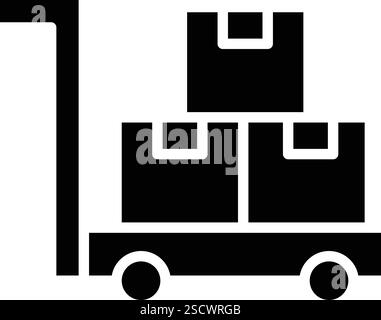 Trolley Vektor Symbol Design Illustration Stock Vektor