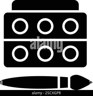 Lidschatten Vektor-Symbol Illustration Design Stock Vektor