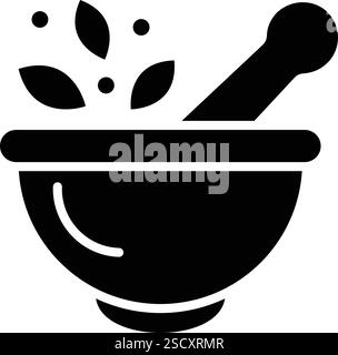 Mörtel Vektor-Symbol Design-Illustration Stock Vektor