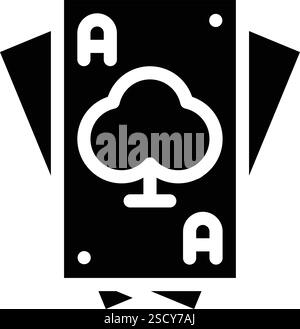 Spielkarte Vektor-Symbol Design-Illustration Stock Vektor