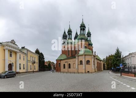 Ein Bild der Rückseite der Kathedrale von Posen. Stockfoto