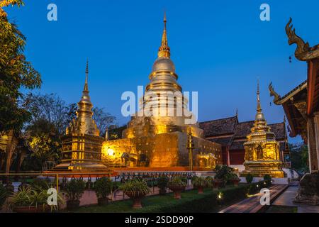 Stupa im Wat Phra Singh in Chiang Mai, Thailand Stockfoto