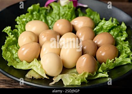 Snack Solewachteleier Stockfoto