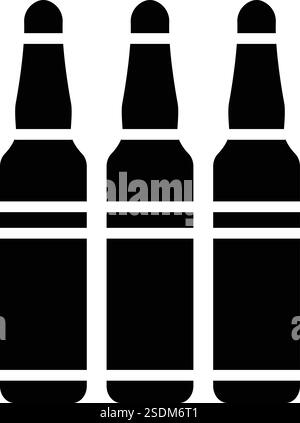 Ampulle Vektor Symbol Design Illustration Stock Vektor