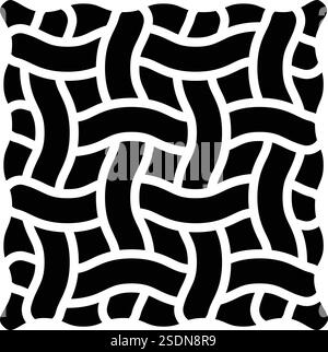 Stoffvektor-Symbol Design-Illustration Stock Vektor