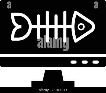 Illustration Zum Design Des Fishbone-Vektor-Symbols Stock Vektor