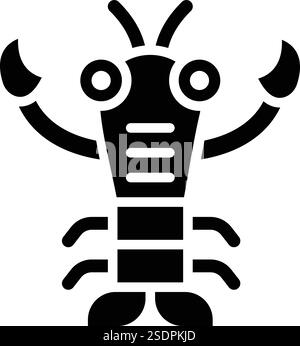 Hummervektor-Symbol Design-Illustration Stock Vektor