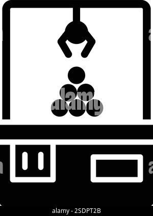 Claw Machine Vektor Symbol Design Illustration Stock Vektor