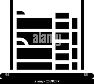 Etagenbett Vektor Symbol Design Illustration Stock Vektor