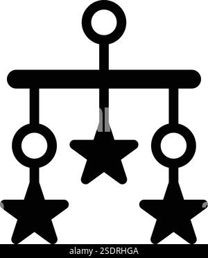Krippe Spielzeug Vektor Symbol Design Illustration Stock Vektor