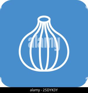 Illustration Des Icons „Zwiebelvektor“ Stock Vektor