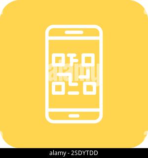 QR-Code Vektorsymbol Design-Illustration Stock Vektor