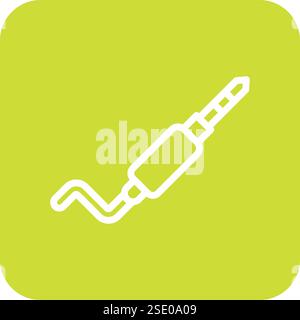 Illustration Des Designs Des Vektorsymbols Für Audiobuchse Stock Vektor