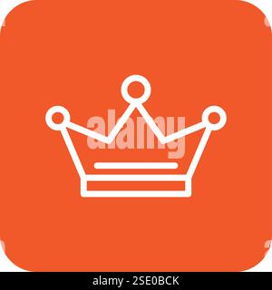 Illustration Des Kronenvektor-Symbols Stock Vektor