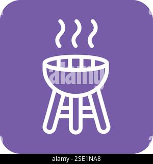 Grill Vektor-Symbol-Design-Illustration Stock Vektor