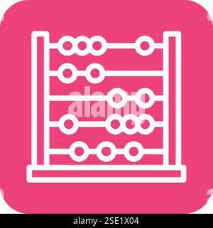 Abacus Vector Icon Design Illustration Stock Vektor