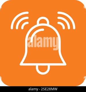 Glockenvektor-Symbol Design-Illustration Stock Vektor