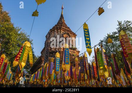 Wat Lok Moli, alias Wat Lok Molee, befindet sich in Chiang Mai, Thailand Stockfoto