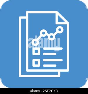 Darstellung Des Symbols „Report Vector“ Stock Vektor