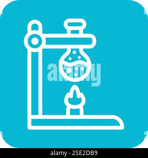 Bunsenbrenner Vektor Icon Design Illustration Stock Vektor