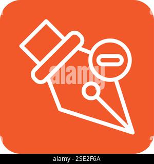 Verankerungssymbol löschen Konstruktionsabbildung Stock Vektor