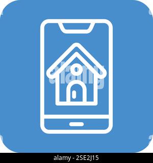 Illustration Für Mobiles Vektor-Symbol Stock Vektor